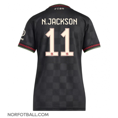 Billige Fotballdrakt Bayern Munich Nicolas Jackson #11 Replika Tredjedrakt Dame 2025-26 Kortermet Billige Fotballdrakt Bayern Munich Nicolas Jackson #11 Replika Tredjedrakt Dame 2025-26 Kortermet